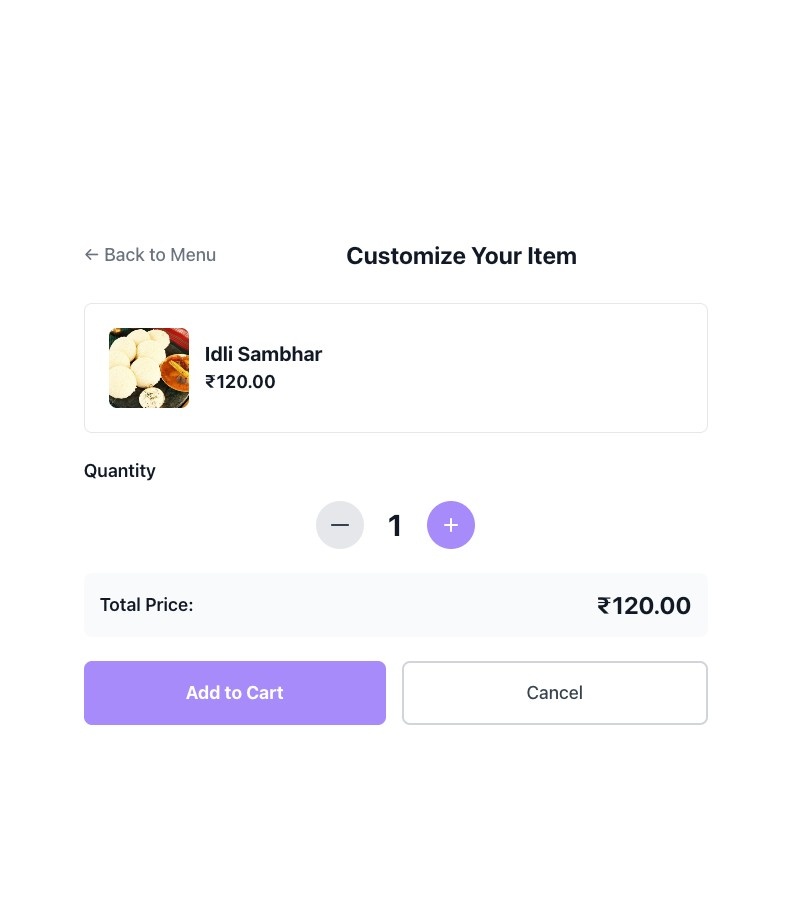Item Customisation