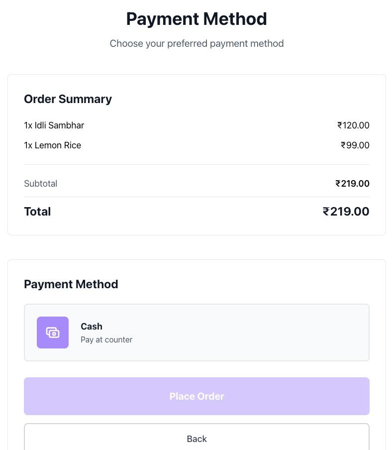Payment Selection